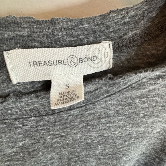 Treasure & Bond Gathered Waist Frayed Shirt (S) - Picture 3 of 7